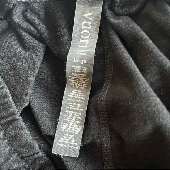 Vuori Perfomance Jogger Black Heather Size Large Dreamknit - Picture 6 of 6